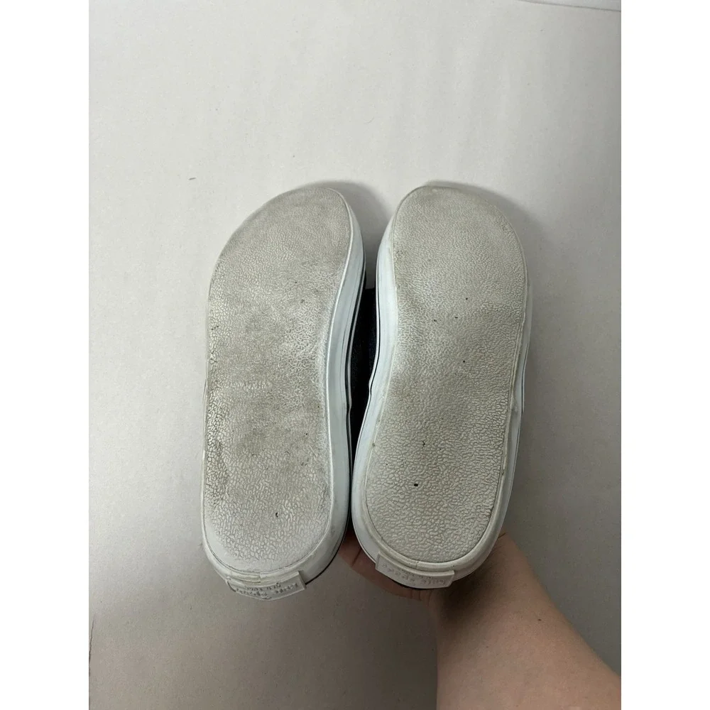 Kate Spade Slip On Loafers Sz 8.5 Chambray Bow Front Preppy Designer‎